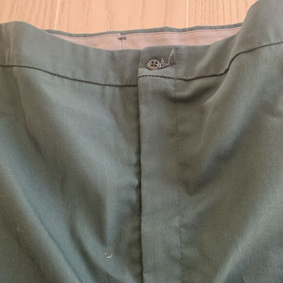 Red Kap Men's Size 44 Work Pants Green Polyester Cotton Made In USA - Picture 5 of 7